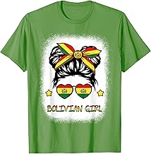 Girl Bolivian Bolivia Flag Kid Women Hispanic Heritage Month T-Shirt
