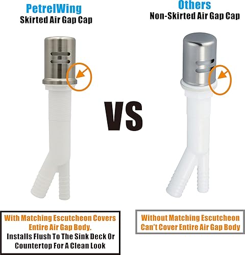 Vista 57 de Kits de espacio de aire para lavavajillas con cubierta de espacio de aire para lavavajillas y protector a juego, lavavajillas de repuesto para Cromo