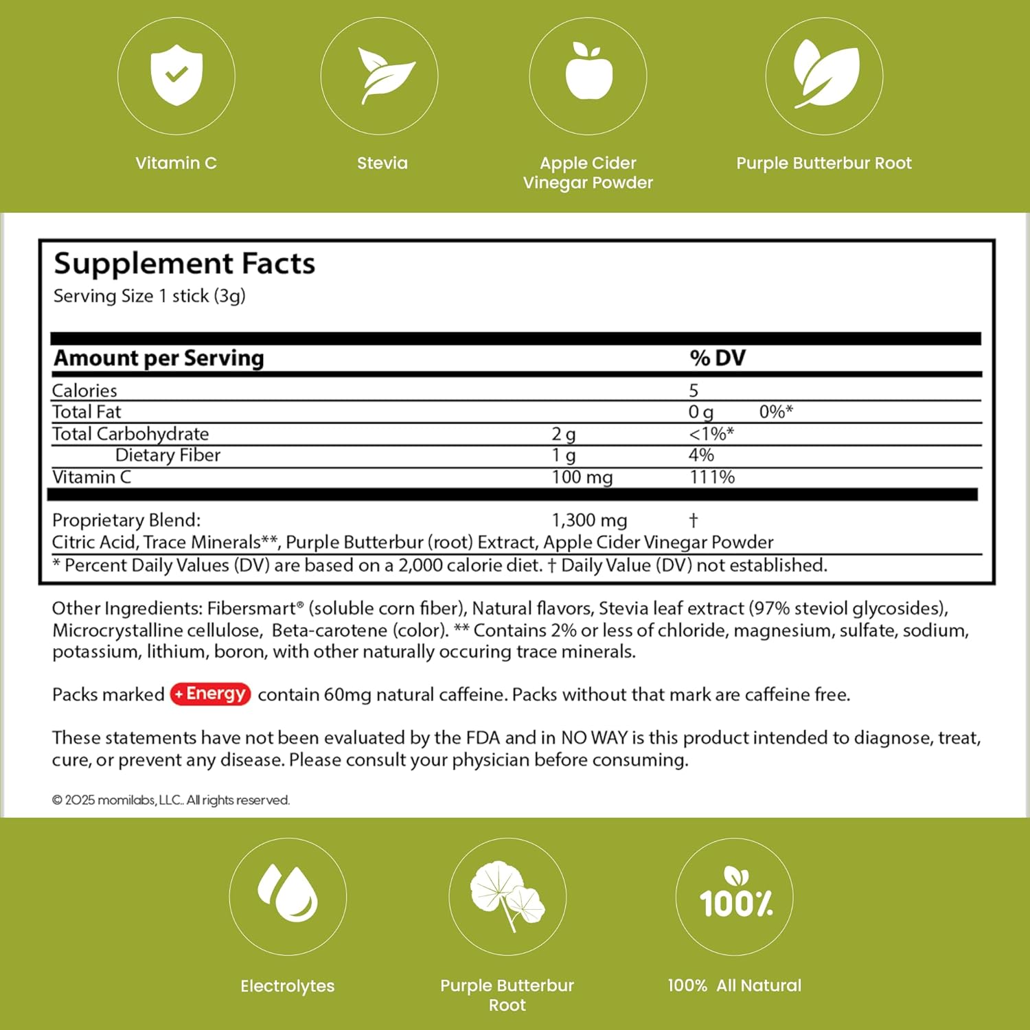 Morning Miracle Natural Allergy Relief Non-Drowsy Drink Mix for Sinus Support, Steady Energy, and Daily Natural Antihistamine for Adults and Kids (Non Caffeinated, 30 Stick Variety Pack)