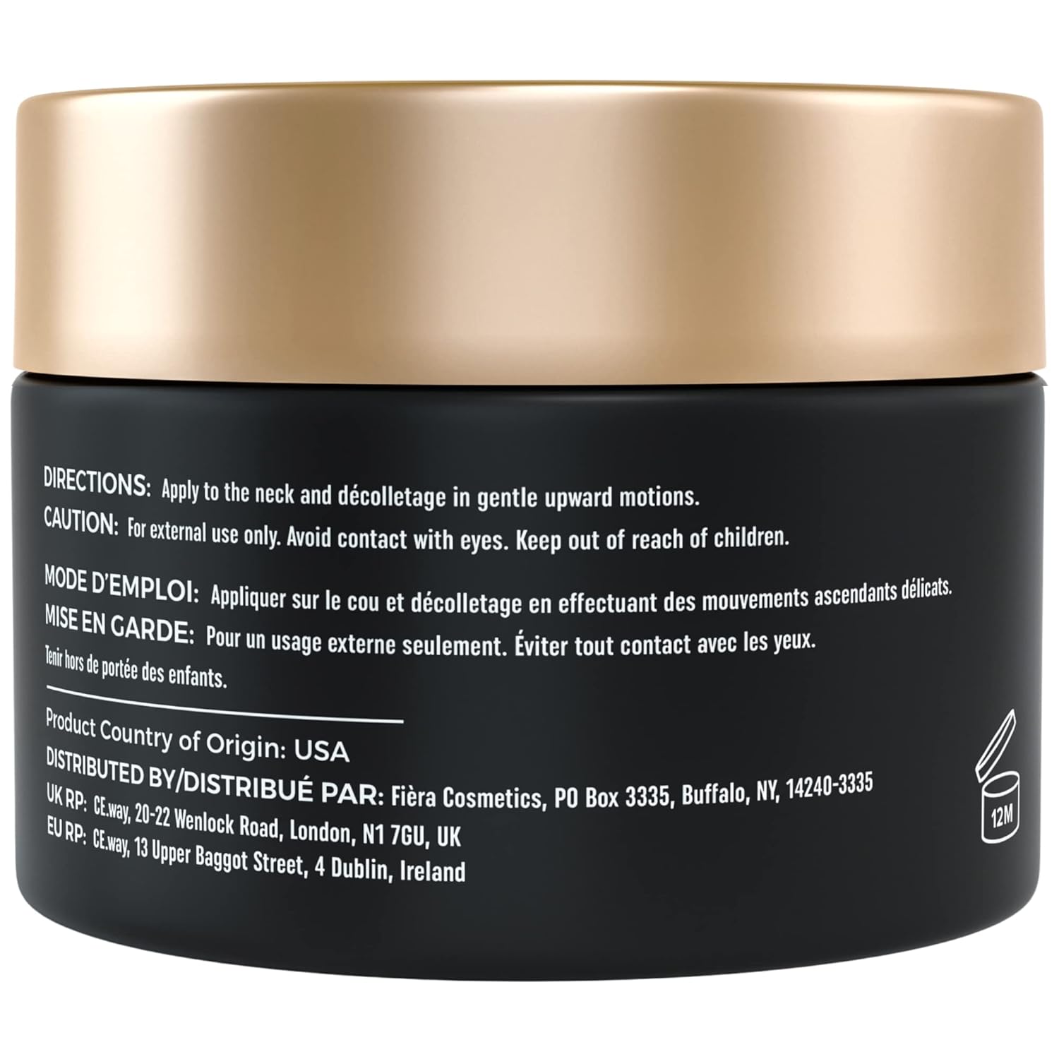 FIÈRA Neck Firming & Tightening Cream - Anti Aging Moisturizer for Neck - With Glycolic & Hyaluronic Acid, Squalane, Willow Bark Extract - 50 ML / 1.69 FL. OZ. : Beauty & Personal Care
