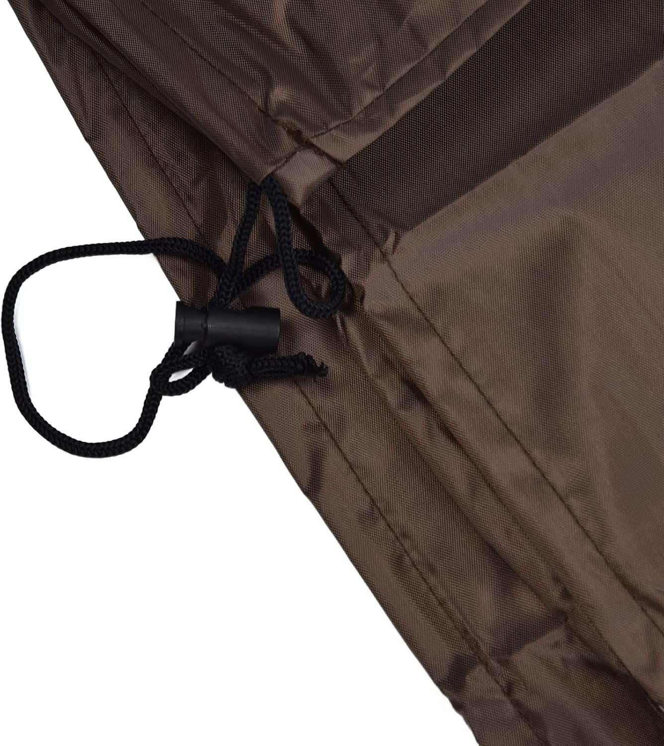 Fountain Cover 68.1x48 Inch Outdoor Statue Protector - 210D Silver Coated Oxford Cloth Waterproof Garden Fountain Cover with Drawstring for Patio Decor(Beige Coffe Color Blocking)