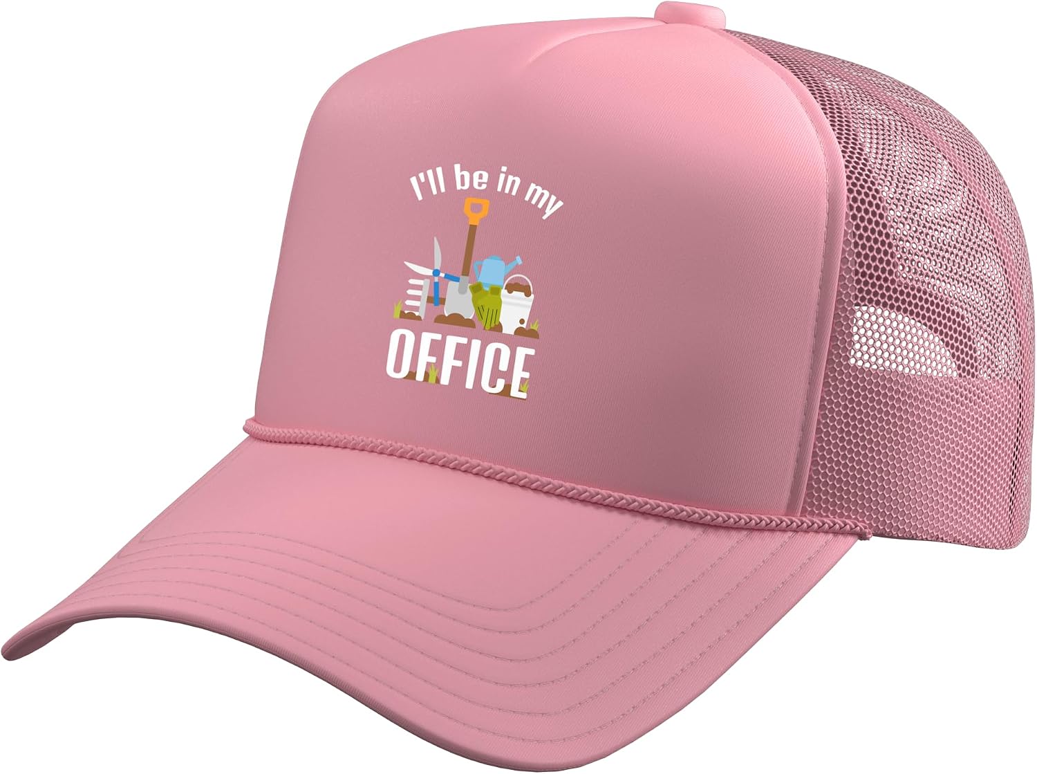Funny Gardening Office Garden Plants Gardener Planting Tools Trucker Hat with Adjustable Mesh Back