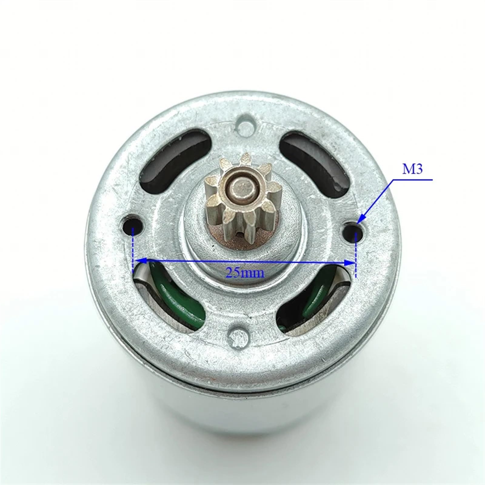 Motore RS-550 9 denti / 12 denti DC 10,8 V 12 V 18 V 21 V 25 V alta velocità coppia elevata 1 pz(9 TEETH_21V)