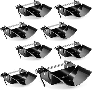 Abbylike 4 Pairs (8 Pieces) Jump Cups Metal Horse Jump Cups with Pin Fits Standards Uprights, Lightweight Durable for Hobby Horse Jumper Equestrian Activities