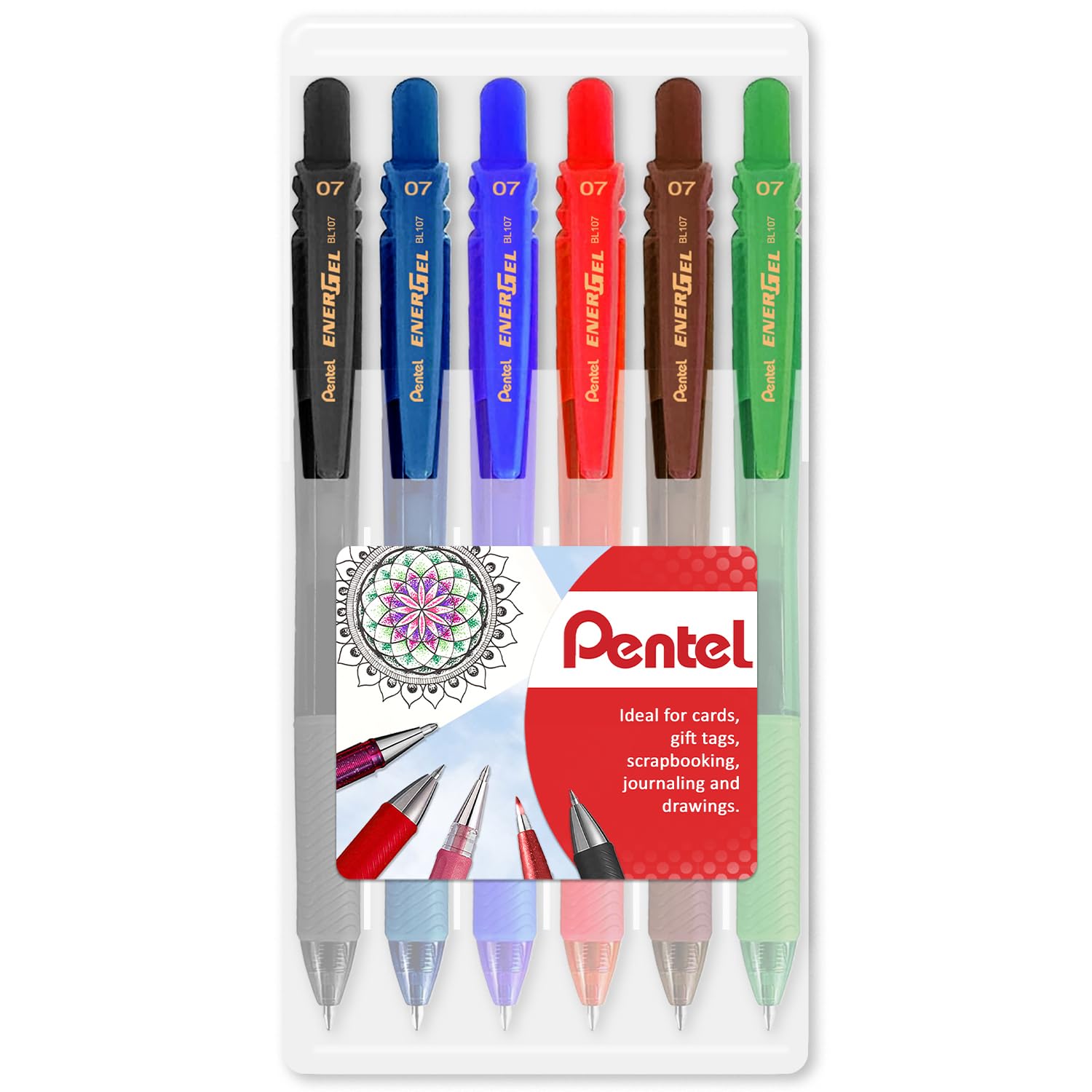 Pentel EnerGel XM BL77 - Retractable Liquid Gel Ink Pen - 0.7mm - View #3