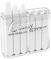 Vista 1 de 60 Plastic Collar Stays for Men's Dress Shirts with Storage Holder – 4 Assorted Sizes