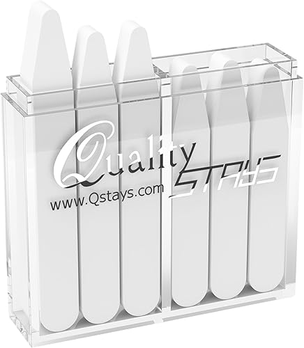 60 soportes de cuello de plástico para camisas de vestir para hombre inserciones de cuello de camisa de vestir en 4 tamaños cuello de plástico para