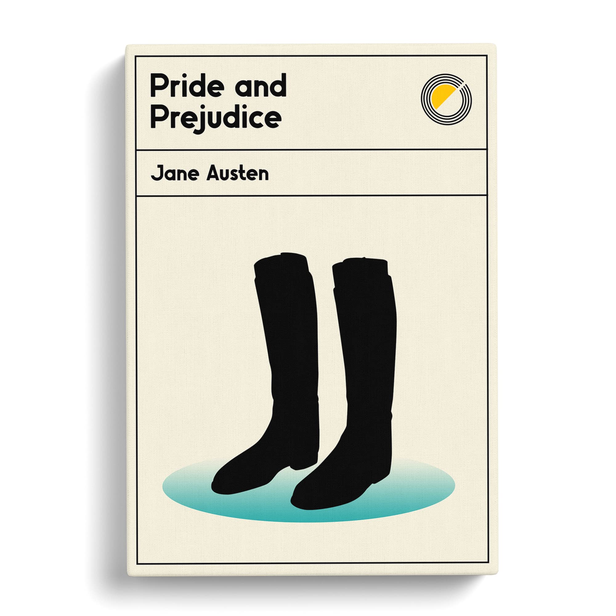 Book Cover Pride And Prejudice Jane Austen Canvas Print, Mixed, 25L x 50W cm - Image 2