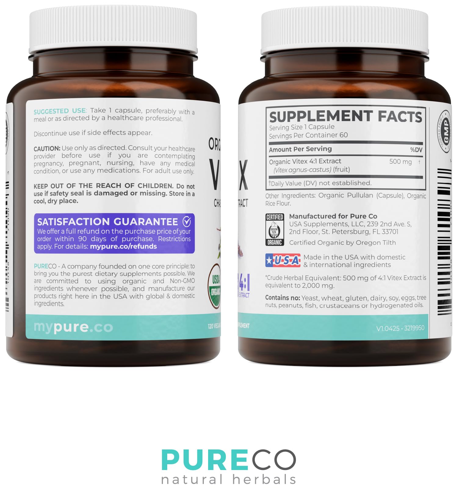 Organic Vitex Chasteberry Supplement for Women (2 Month Supply) — Amazon image 6