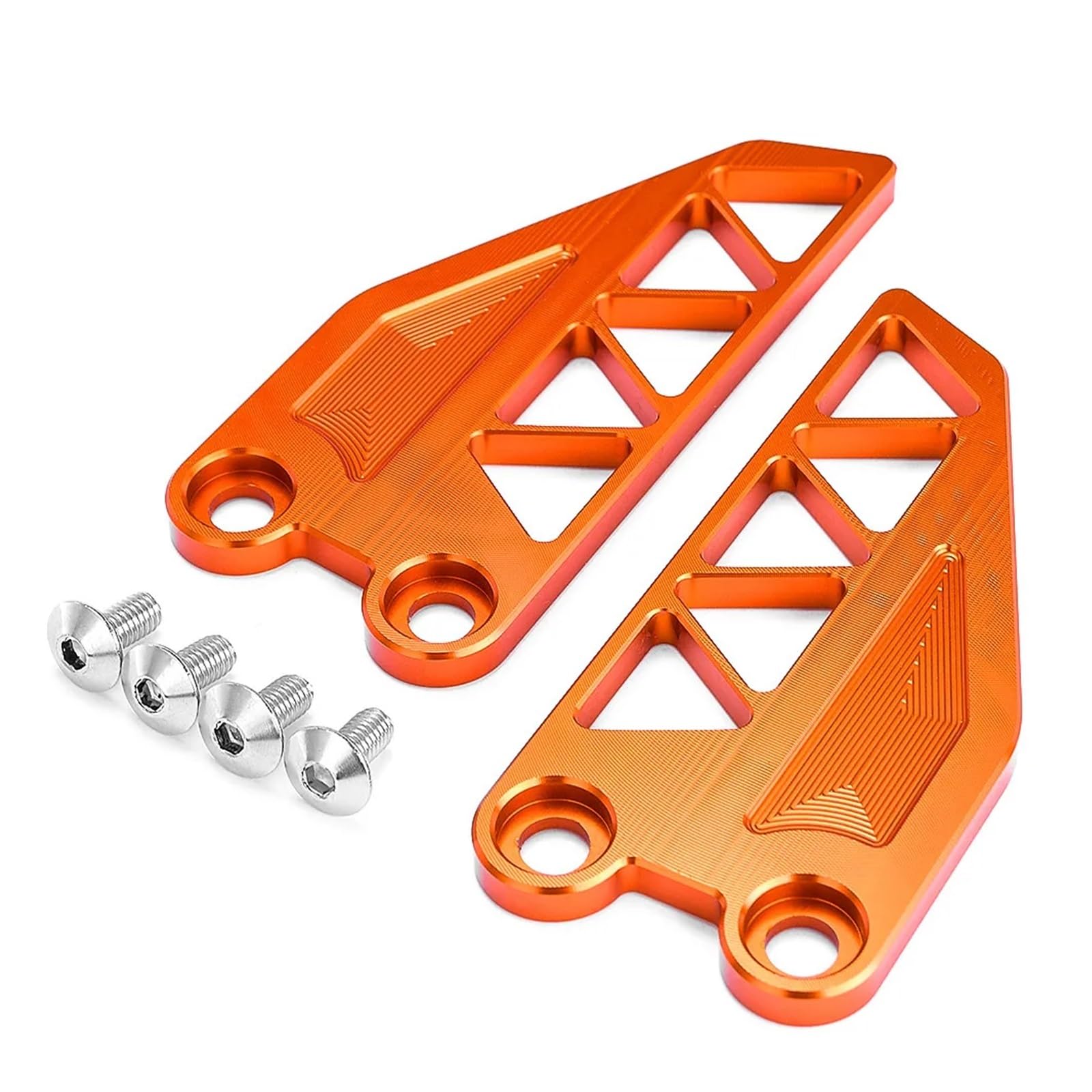 Aluminiowe śledzie do stóp CNC pasują do E 250 390, podnóżki motocyklowe, ochraniacze na pięty, czarne i pomarańczowe (czarne)