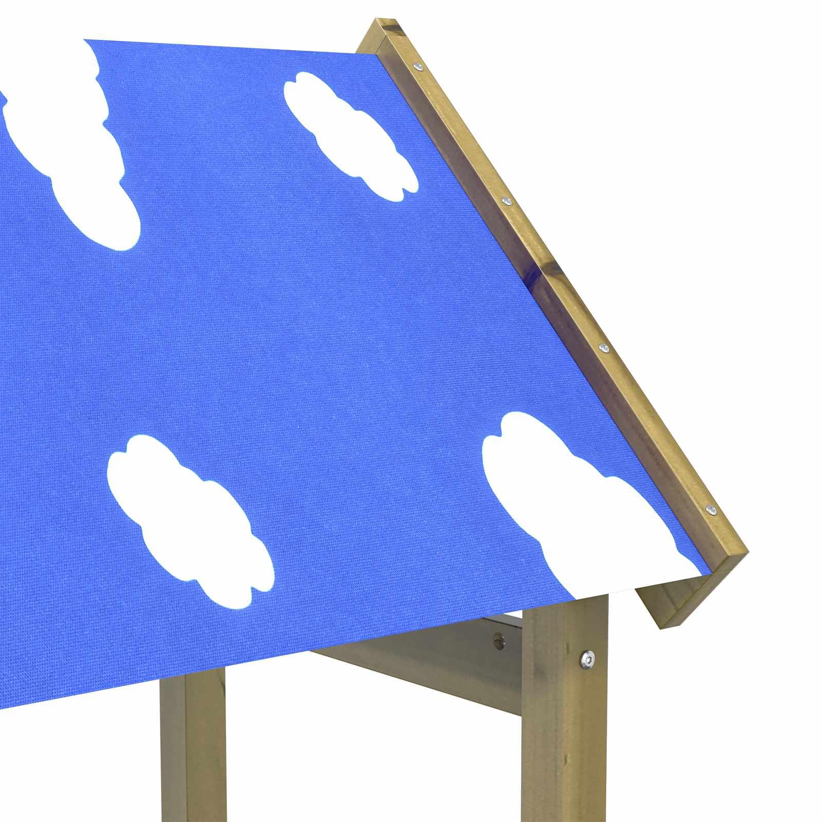 Spielturm für den Garten aus imprägniertem Massivholz - Kletterturm mit Schaukel und Rutsche für Kinder
