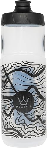 Miniatura 3 de Peaty's Fidlock Lockin - Botella de agua magnética para bicicleta y soporte, Topotransparente, 20.3 fl oz 20 oz.