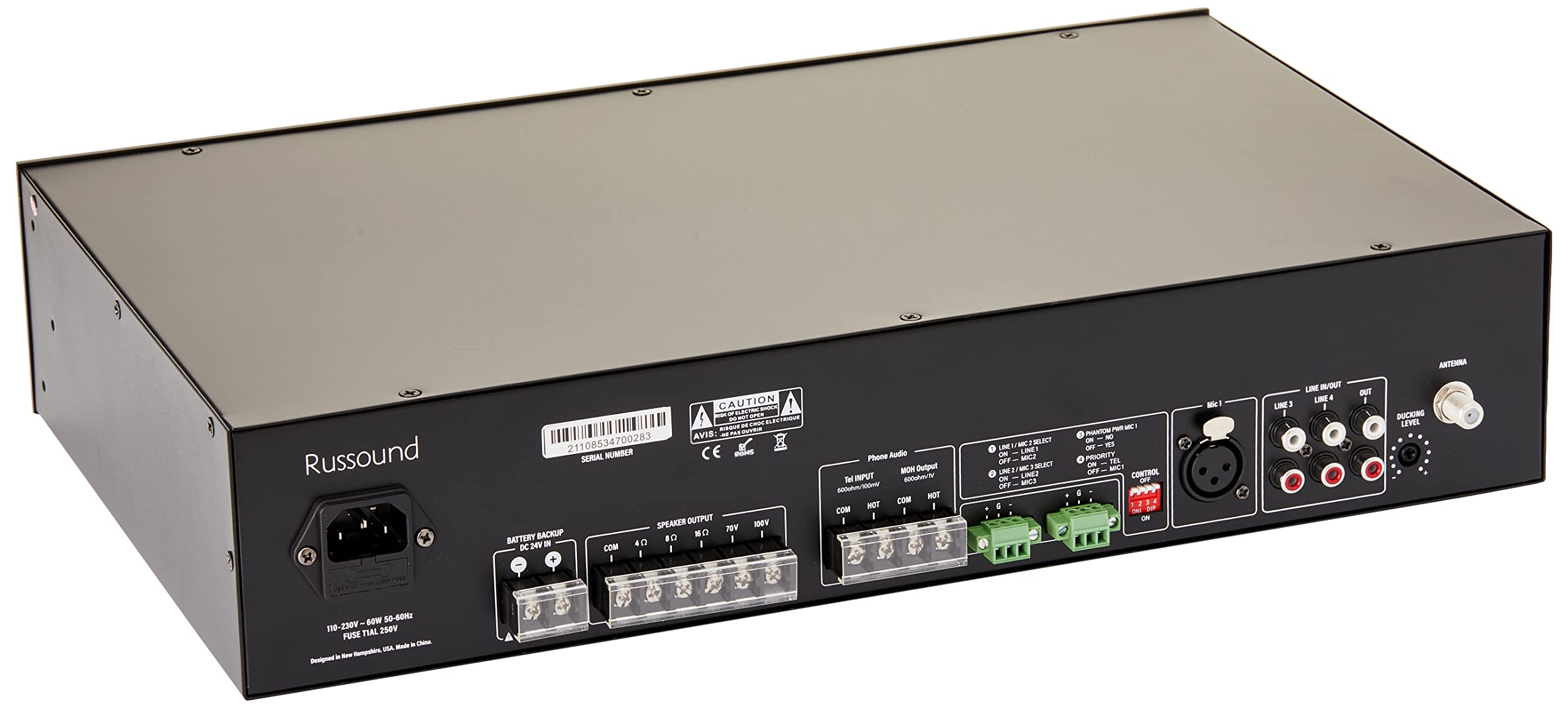 Amazon.com: Russound Mix Amp 60 Bluetooth Mixer Amp 60w : Musical