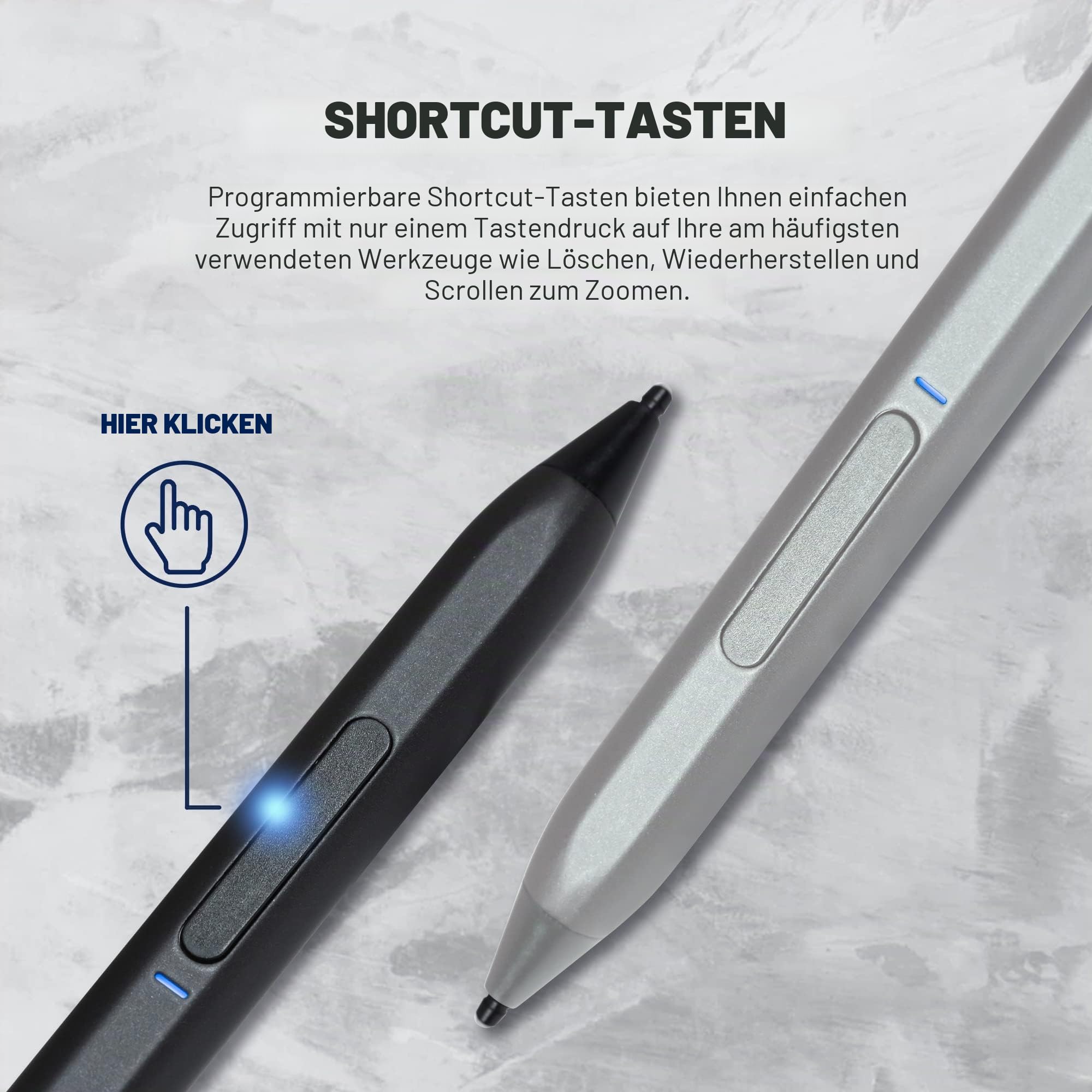 Adonit Neo Ink Stylus für Surface Pro 8/7/6/X, Go 3, Laptop, Silber