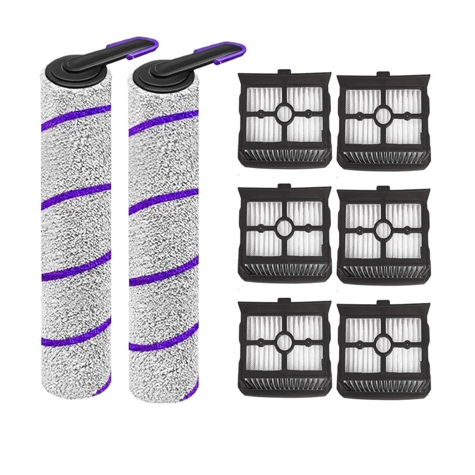 Accesorios for fregona al vacío, cepillo giratorio, piezas de repuesto de filtro Hepa, Compatible con Narwal,S20 Pro,Compatible con Rowenta, X-Clean 10(SET3)