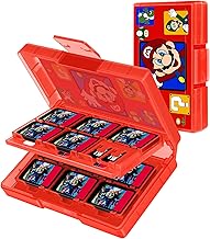 for Nintendo Switch Game Case for Switch/OLED/Lite Game Card with 24 Game Slots & 2 Micro SD Card Slots Cute Cartoon Design Holder for Switch Cartridge Storage Organizer for Girls Boys,WindowMaro