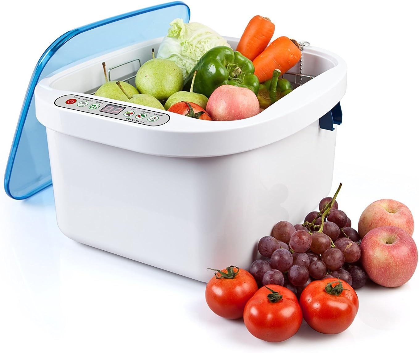 OUBO DENTAL Home Use Ultrasonic Ozone Vegetable Fruit Sterilizer Cleaner Washer 12.8L US Stock