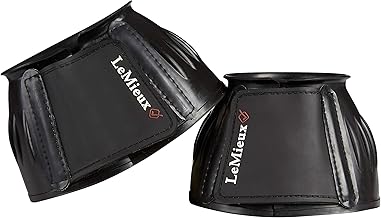 LeMieux Black Rubber Bell Overreach Horse Boots - Protective Gear and Training Equipment - Equine Boots, Wraps & Accessories