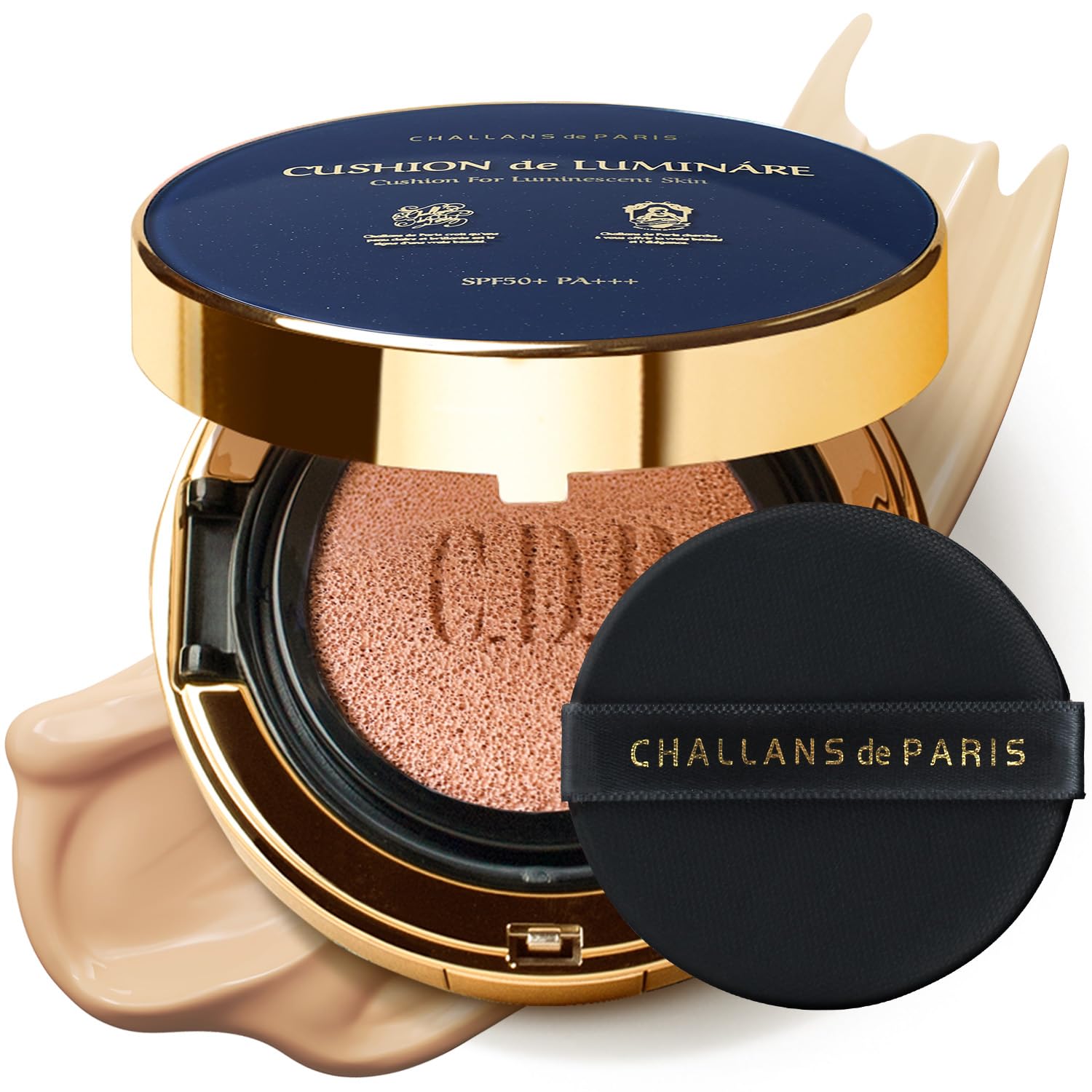 [Paris] Cushion De Lumináre Ex - 23 Beige Medio | Fondotinta Cushion con finitura radiante, copertura totale, lunga durata, formula premium, finitura morbida e luminosa, 15 g