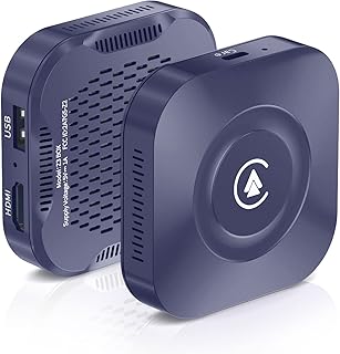 KAMING 2023 Newest 3 In 1 Wireless Carplay Adapter with Netflix, YouTube, World TV, Miracast, Stream to Car/TV, 5.8Ghz Ai Box Wireless Android Auto Adapter/Apple Carplay Adapter for Wired Carplay Cars