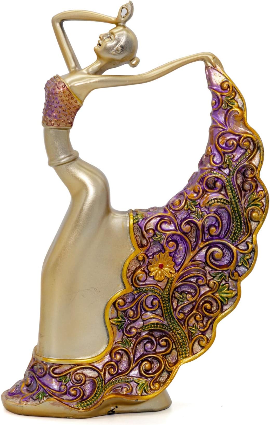 NEWQZResin Dancer Figurine for Home Decor, House Improvement Ornaments as Gifts, Decorative Small Statue