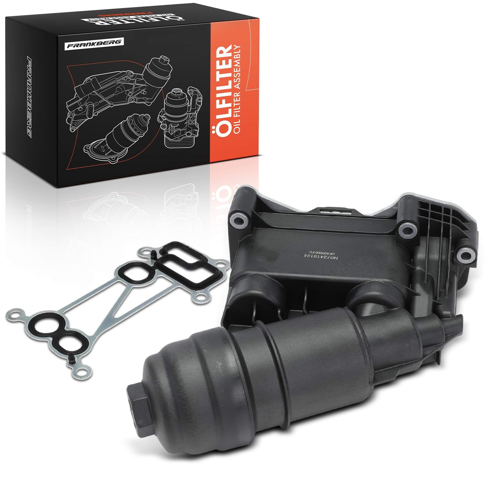 Frankberg Radiatore dell'olio Motore Alloggiamento del filtro dell'olio Diesel Compatibile con Serie 1 F20 F21 Serie 3 E90 F30 F80 2 Coupé F22 F87 Serie 5 F10 X1 E84 Replace# 11427800066