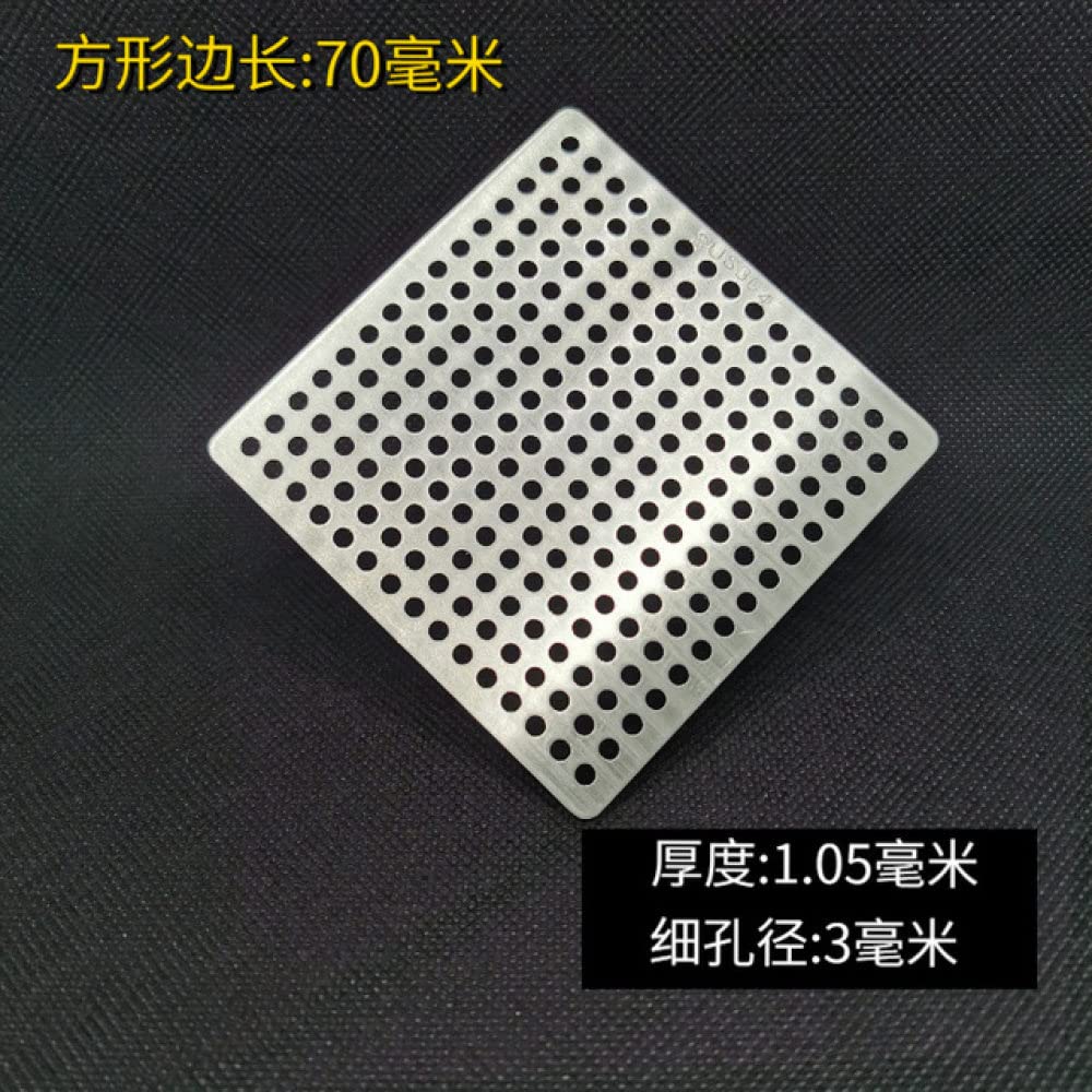 Bleiou Tappo per scarico esterno in acciaio inox 304, anti-blocco, copertura rotonda per rete di drenaggio, pavimento, strumento per la pulizia delle grondaie (5,1 cm