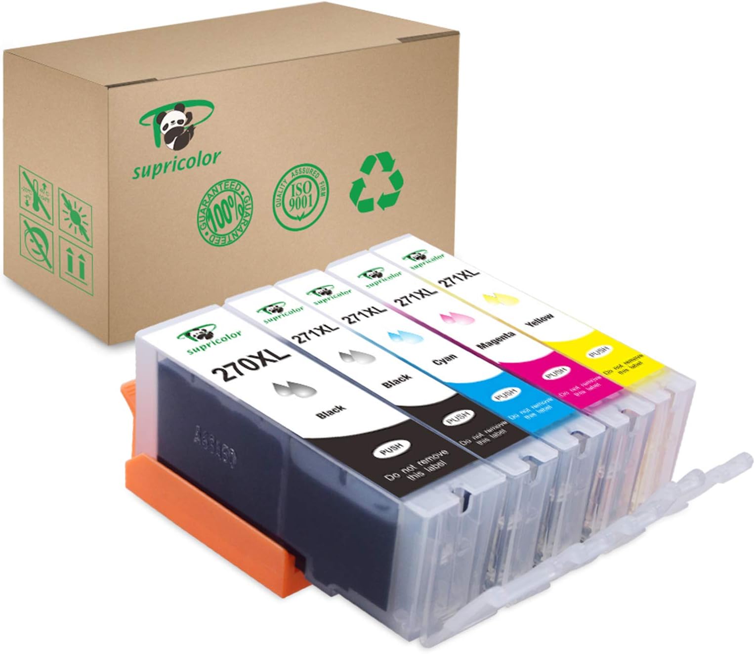 E-Z Ink (TM) Compatible Ink Cartridge Replacement for Canon PGI-270XL CLI-271XL PGI 270 XL CLI 271 XL to use with PIXMA TS6020 TS9020 (4 Large Black,4 Small Black,4 Cyan,4 Magenta,4 Yellow) 20 Pack