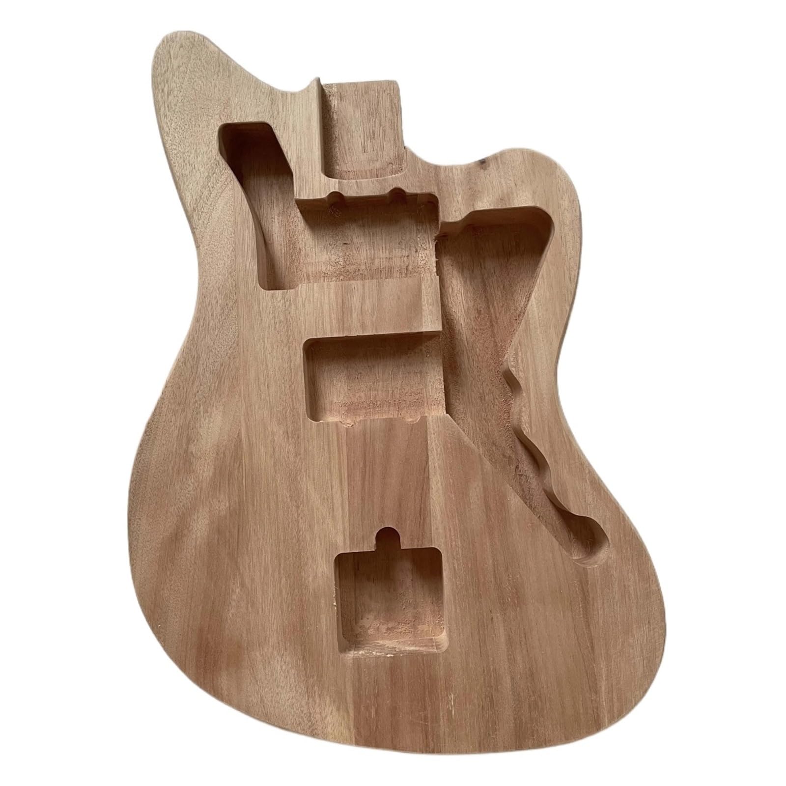 Unfinished Guitar Body Semi Finished Mahogany Wood Barrel For JM Style Electric Guitar(Style 2)