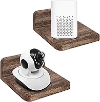 Vista 1 de Wood - Soporte de altavoz montado en la pared, soporte para cámara de monitor, estante pequeño para altavoz Bluetooth, cámara web, teléfonos
