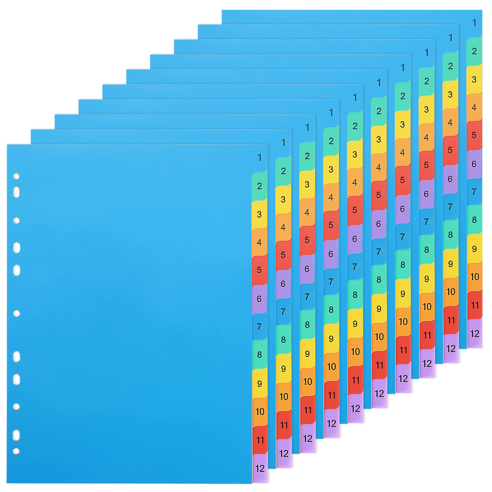 Buy AHUNTTER 12 Pack File Dividers A4 12 Part, A4 Subject Dividers