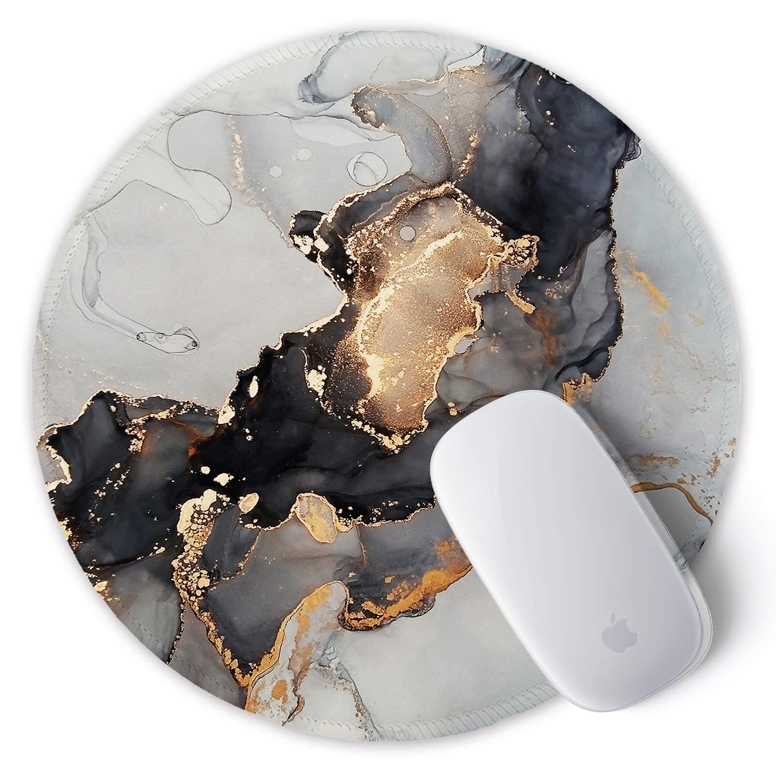 ITNRSIIET Tappetino per Mouse con Base in Gomma Antiscivolo, Bordi cuciti resistenti, Scorrimento Facile, Resistente agli Schizzi, Pratica e Facile da Pulire, Marmorizzazione dell'inchiostro