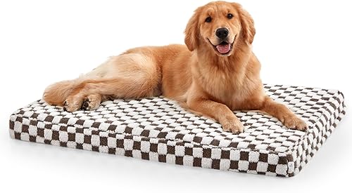 Miniatura 13 de JOEJOY Cama para perro para perros grandes, cama ortopédica extra grande para perros con funda extraíble y lavable, cama de espuma con forma de caja