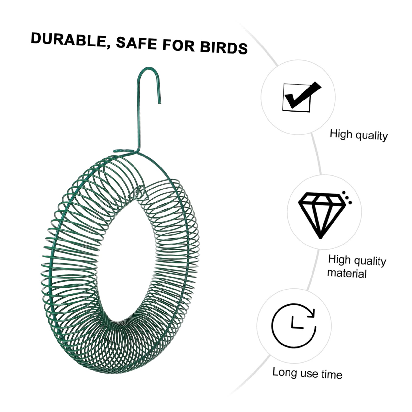 SUPVOX 2piezas Alimentador De Pájaros Colgante De Comedero para Aves De Diseño Chic Herramienta De Alimentación para Exteriores para Larks y Periquitos