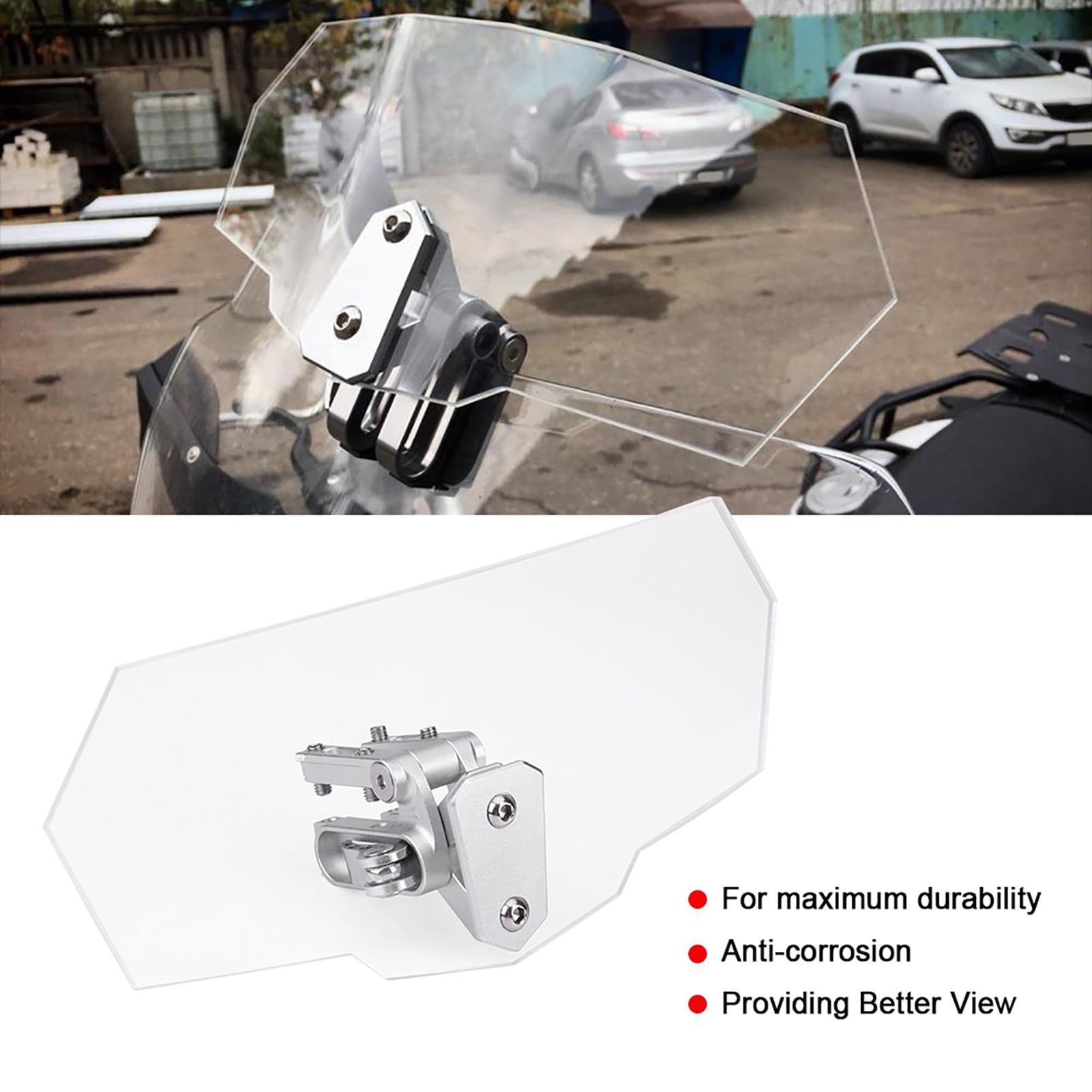 Deflettore Regolabile Universale Per Parabrezza Moto