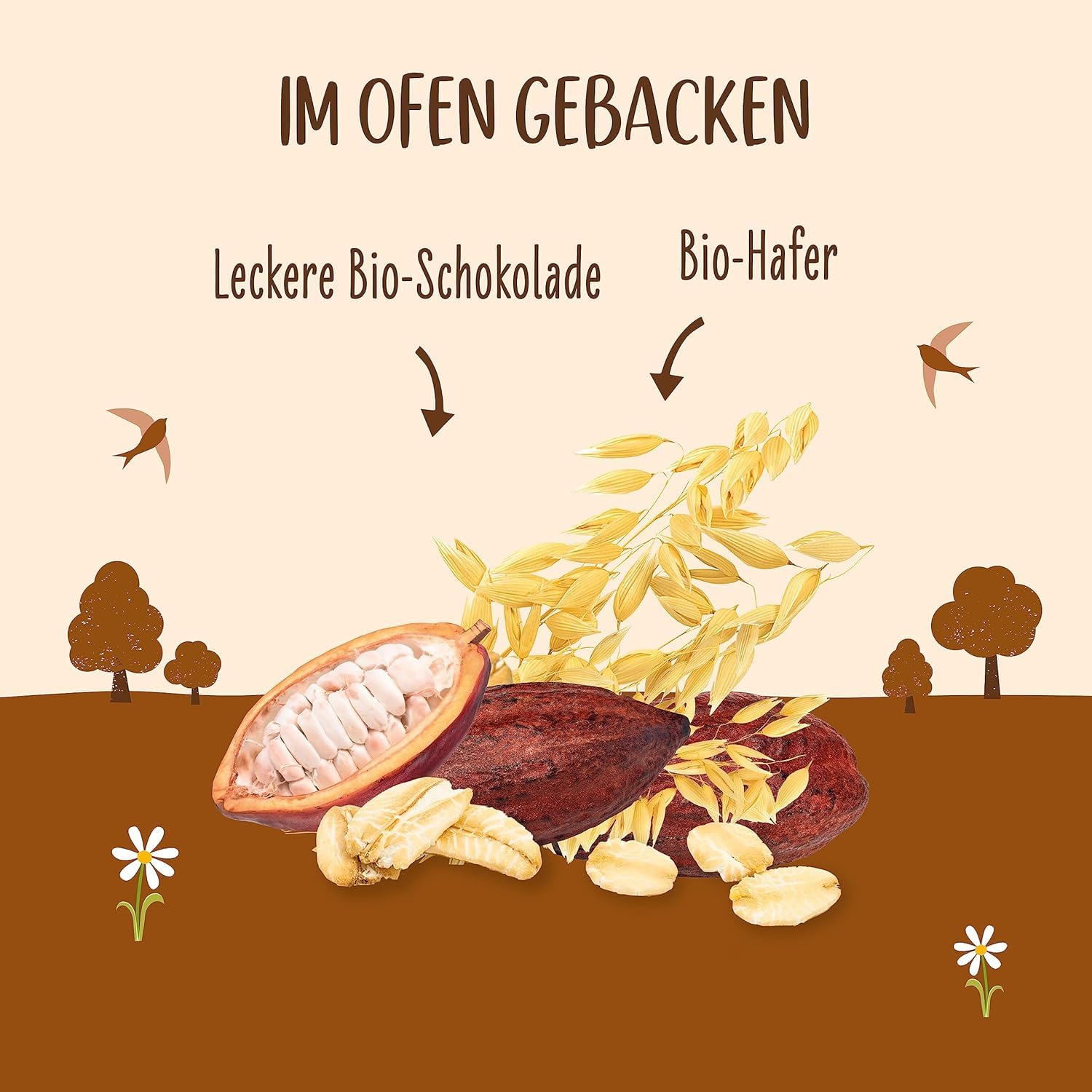 Allos Hafer Flapjack Schoko | Bio Energieriegel vegan | 16 x 50g | Saftiger Hafer-Riegel mit Schoko | vegan | Sport- & Energieriegel für unterwegs