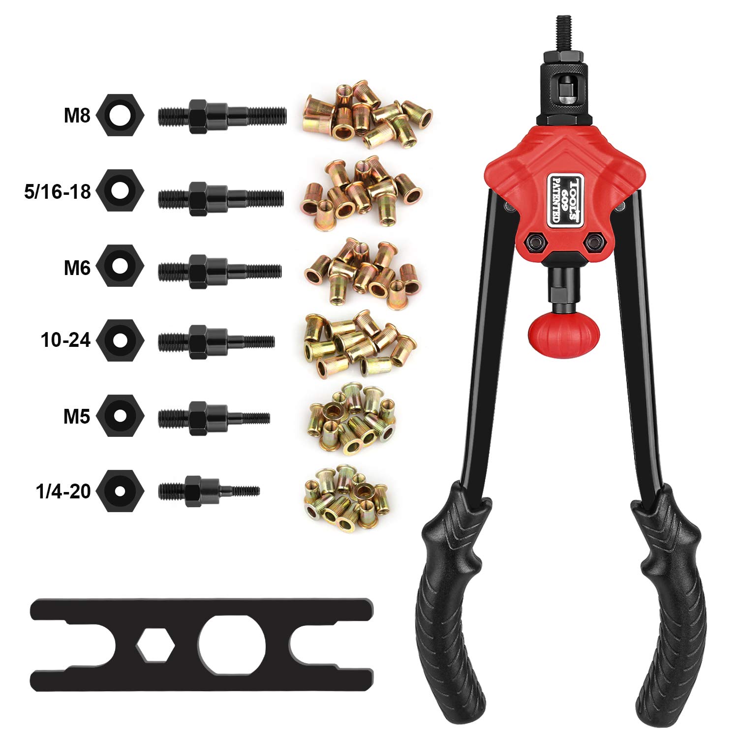 Buy Paick 14" Rivet Nut Tool, Heavy Duty Rivet Setter Kit, Rivnut