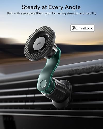Miniatura 7 de ESR OmniLock - Soporte de teléfono MagSafe, rotación de 360, soporte de teléfono para ventilación de aire, soporte magnético para teléfono para