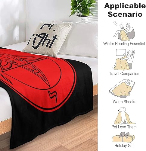 Miniatura 6 de Satanic Baphomet Goat Symbol Soft Throw Blanket Flannel Warm Cozy Blanket for Couch Sofa Bedroom Travel