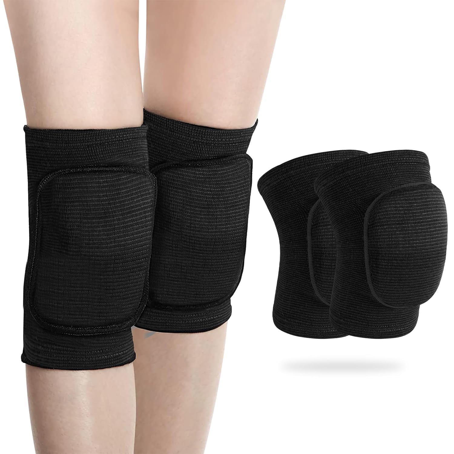 RedHooS Knee Pads Knee Guards, Soft Breathable Knee Pads for Men Women Kids Knees Protective, Knee Braces for Volleyball Football Dance Yoga Tennis Skating Running cycling Full Black (Large) (B0CNY4BPM8) Amazon Price History, Amazon Price Tracker