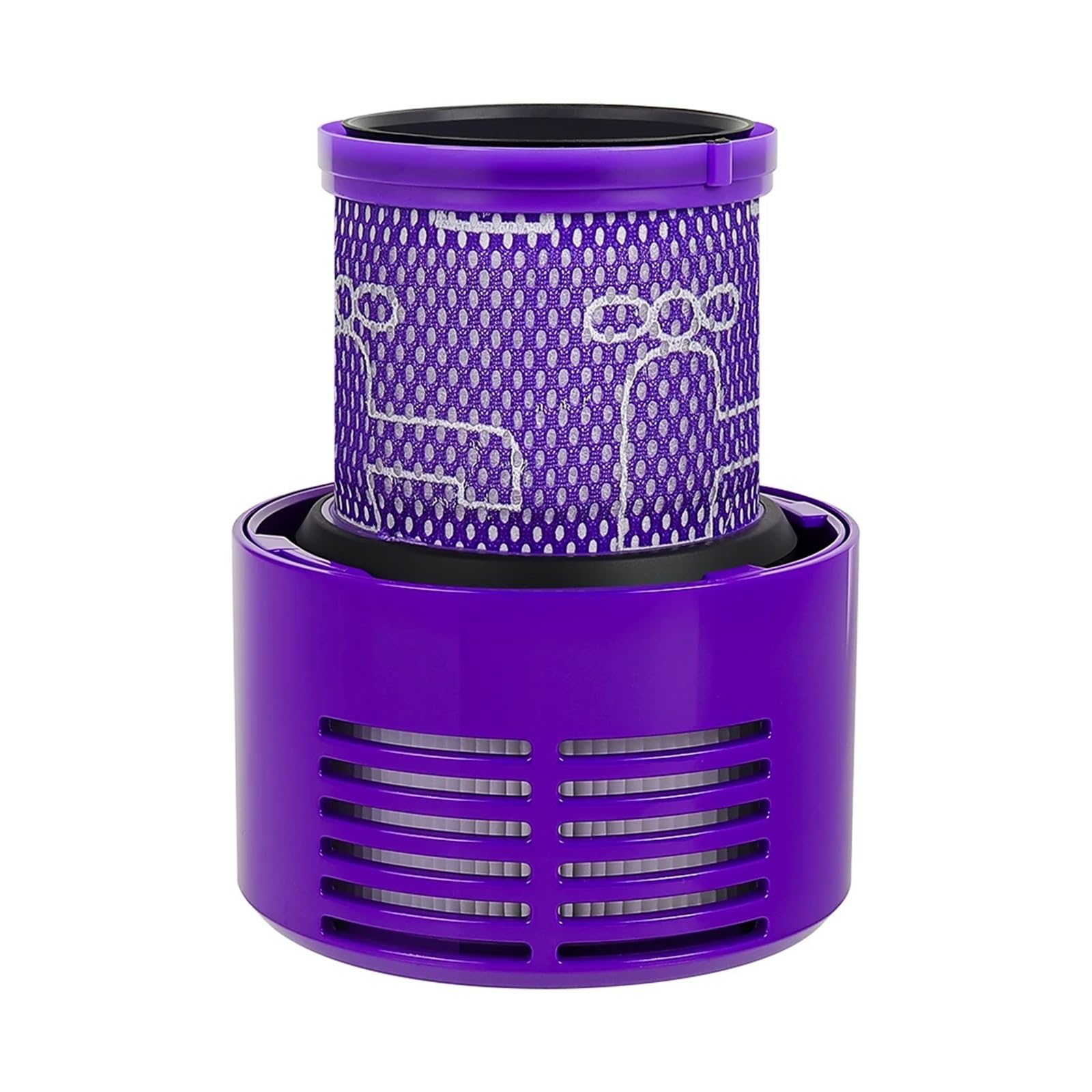 Filtro HEPA, Compatible con Dyson, Robot aspirador V10 SV12, pieza de repuesto de limpieza de precisión lavable(D)