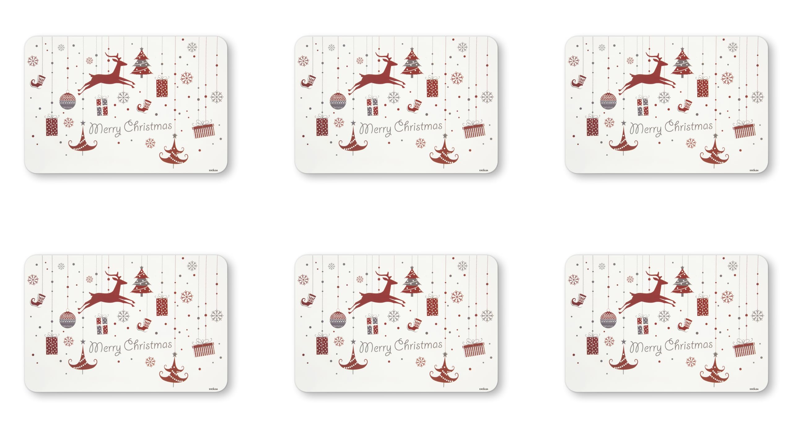 Excelsa set 6 tovagliette Corfù plastica 43,5x29 cm multicolor | Leroy