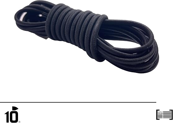 10 Seconds Elastic Laces, Black Reflective