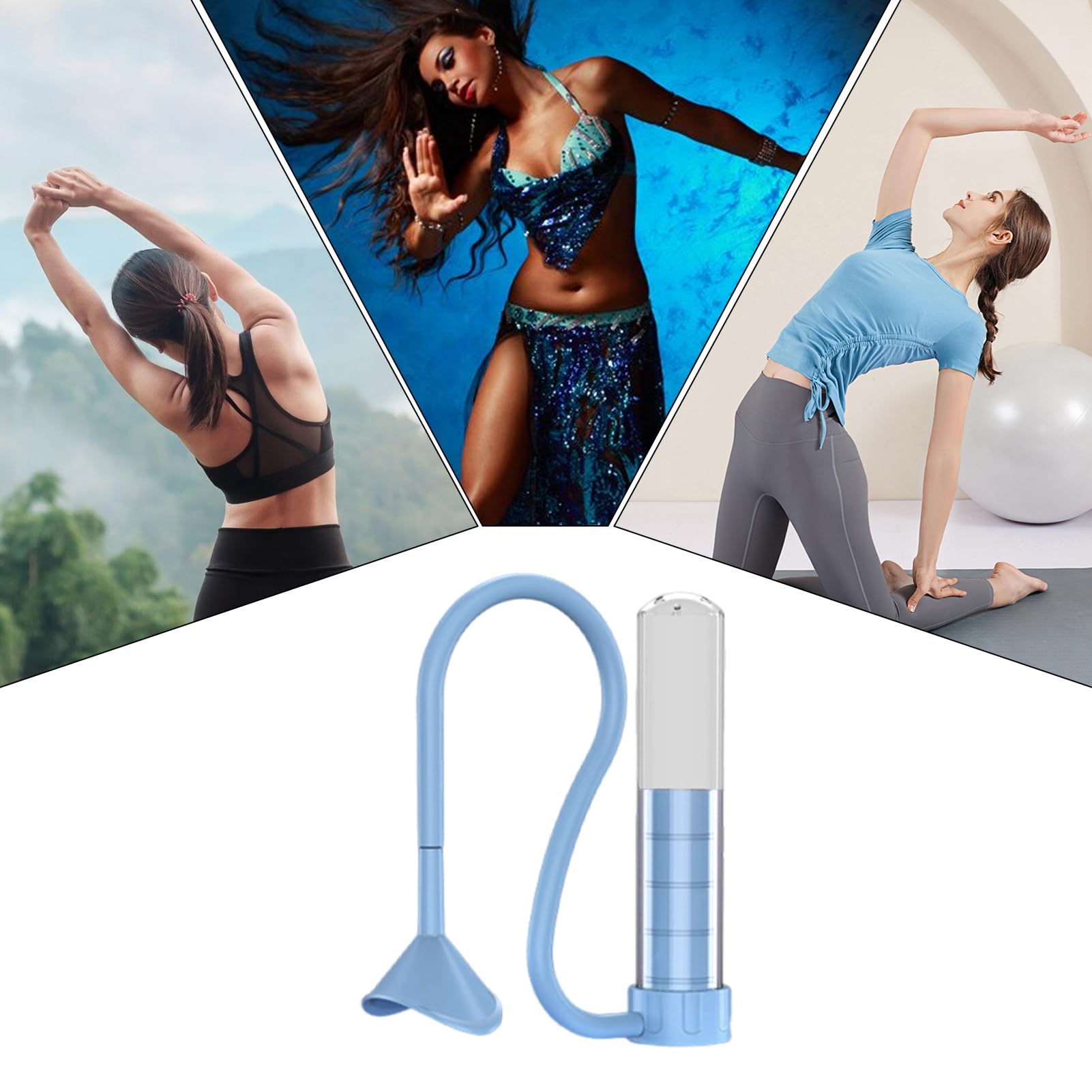 Apparecchio Per Esercizio Respiratorio - Allenatore Di Respiratorio | Esercizio Di Capacità Polmonare | Allenatore Di Miglioramento Polmonare | Attrezzature Per Il Fitness Per La Palestra A Casa