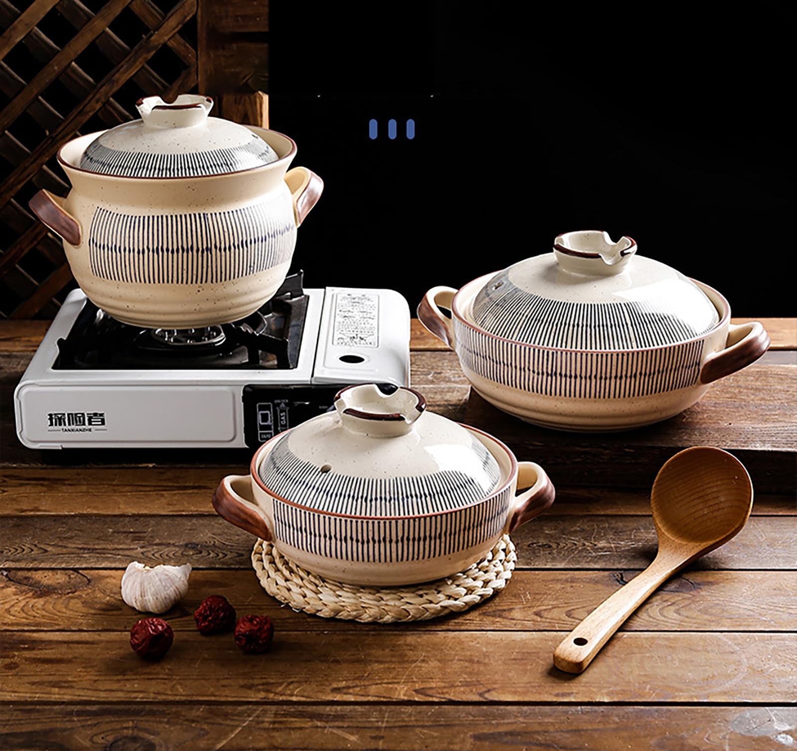 Odporne na ciepło ceramiczne naczynia kuchenne do gorącego garnka(2L)