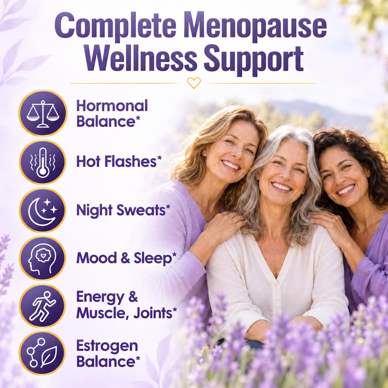 Menopause Supplements for Women,12 in 1 Complex Menopause Support, 60 Caps — Amazon image 3