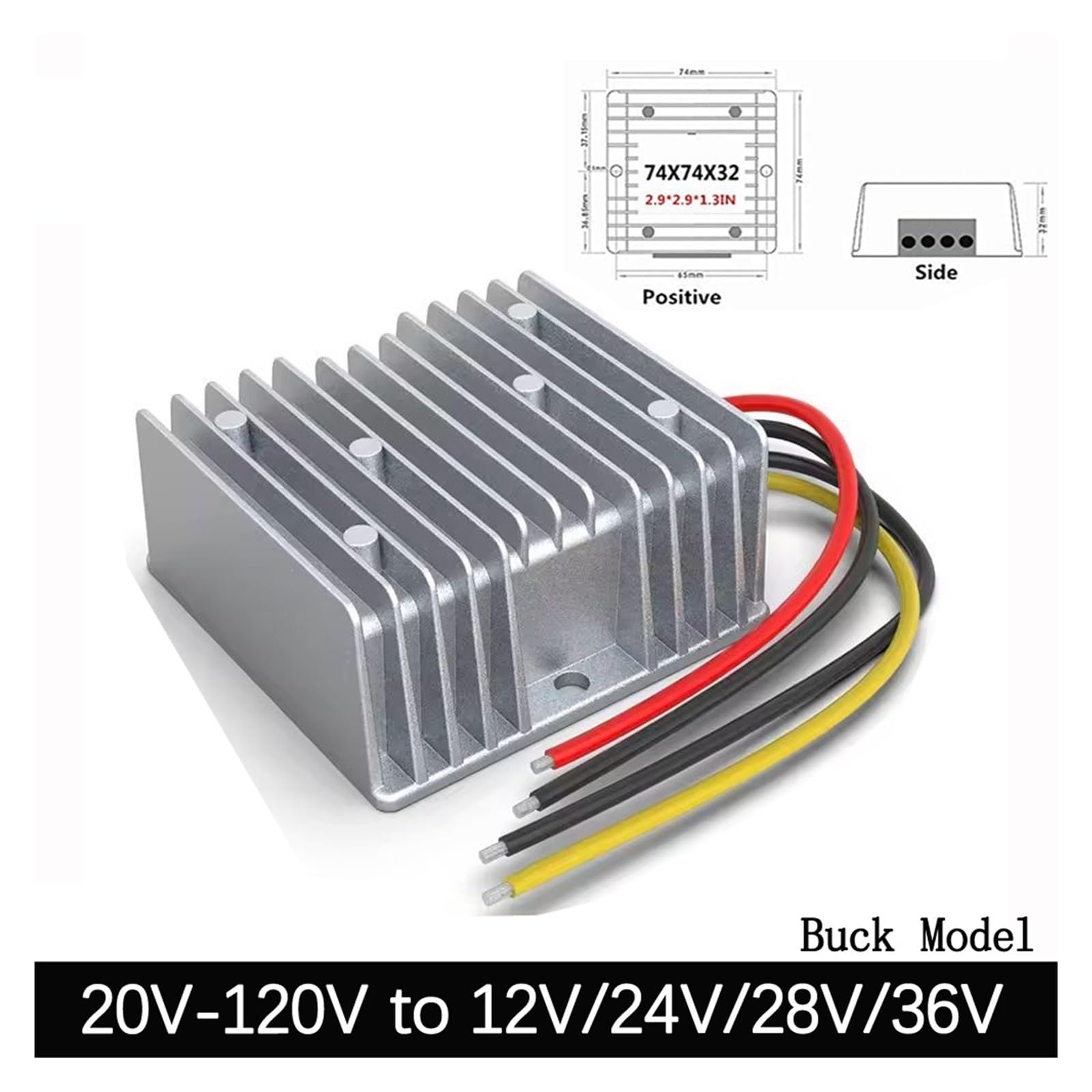 Convertitore buck da 20 V-120 V a 12 V 20 A 240 W impermeabile(30V-120V to 24V 5A)