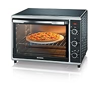 SEVERIN TO 2058 Forno Elettrico 42 L da 1800W, Forno Elettrico Ventilato con pietra