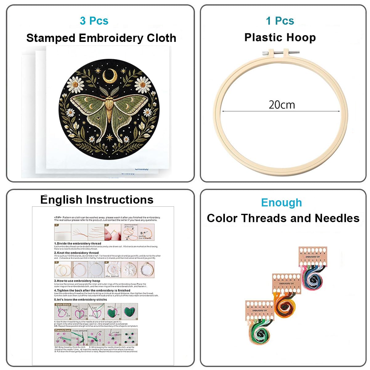 Butterfly Embroidery Kit - DIY Cross Stitch for Adults -2 Butterfly Embroidery Kit - DIY Cross Stitch for Adults -2