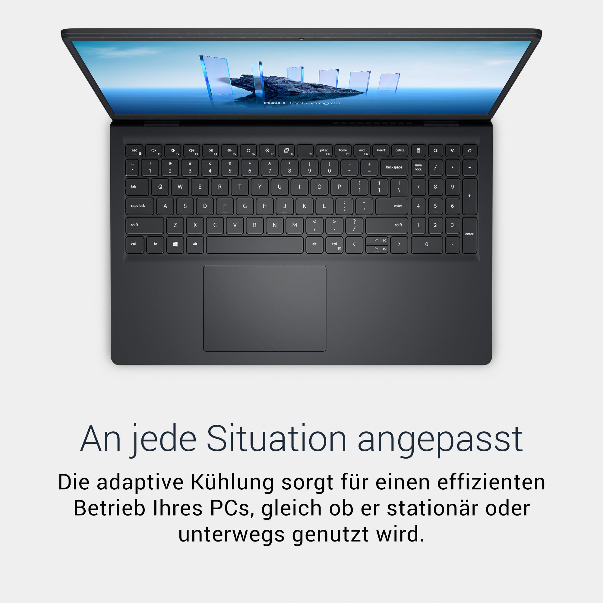 Dell 15 Laptop DC15250, Intel Core i5-1334U, 15,6 Zoll FHD, Windows 11 Home | 16GB DDR4, 512GB SSD, Intel UHD Grafik, Anti-Glare, Deutsch QWERTZ Tastatur